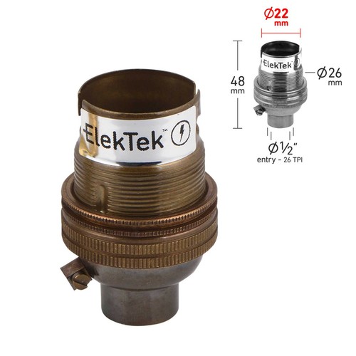B22 lamp holder unswitched - lamp,