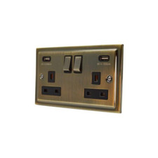 Antique Brass Vintage Stepped