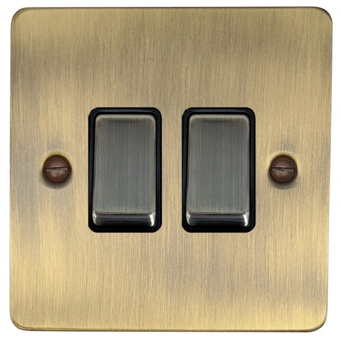 Flat plate antique brass - plate,