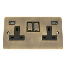 USB SOCKET 2 GANG - PERIOD