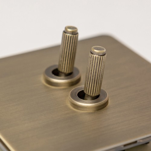 Antique brass light switches - light, &